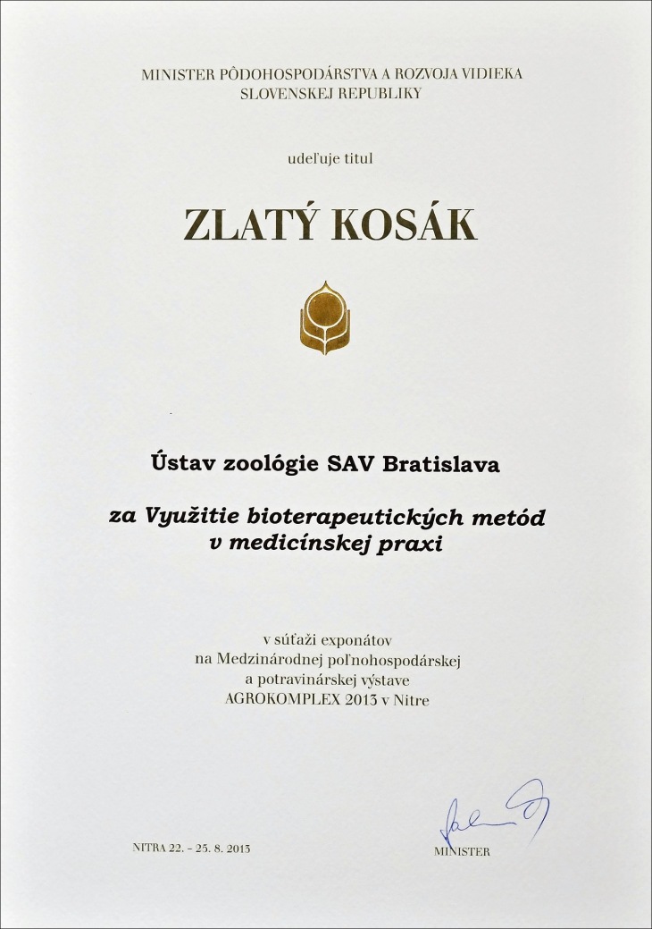 Zlatý Kosák diplom