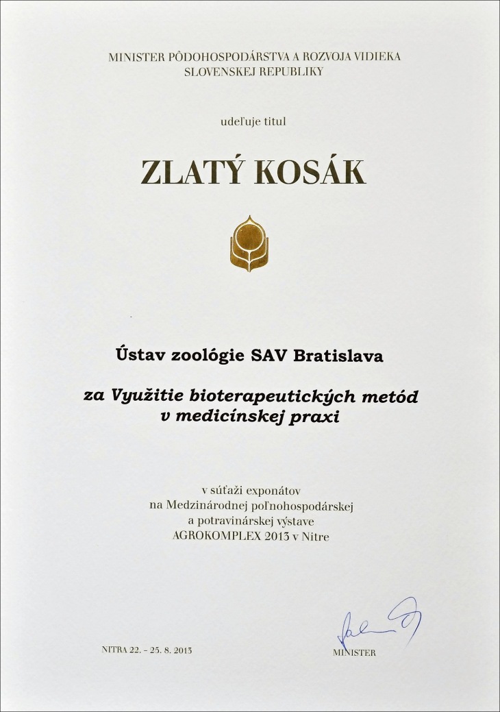 Zlatý Kosák diplom